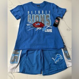 Detroit Lions Youth Shirt & Shorts Combo Retails For $55